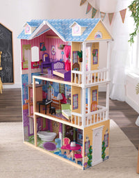 KidKraft My Dreamy Wooden Dollhouse with Lights and Sounds, Elevator and 14 Accessories, Gift for Ages 3+
