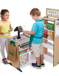 Melissa & Doug Fresh Mart Grocery Store Play Food and Role Play Companion Set (84 pcs)
