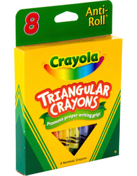 Crayola Crayons Triangular Antiroll Multicolor, 7/16 X 4 in
