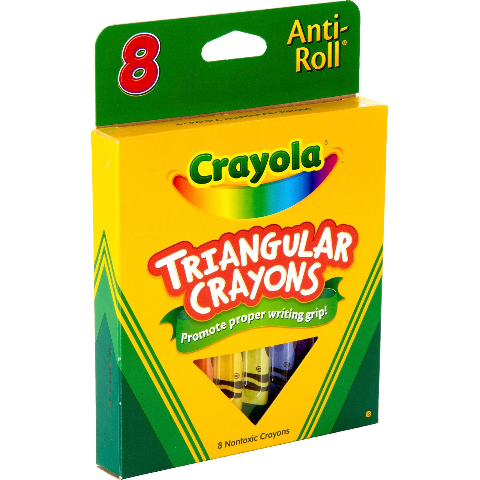 Crayola Crayons Triangular Antiroll Multicolor, 7/16 X 4 in