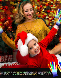 LED Gloves Cool Toys for Kids Toys for 3-15 Year Old Boys Gifts for Girls Boy Light Up Gloves Glowing Costume Party Favors Halloween Christmas Stocking Stuffers Toys for Boys Girls11
