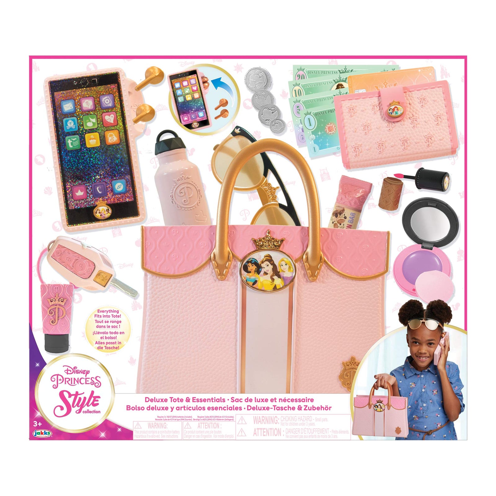 Disney Princess Style Collection Deluxe Tote Bag & Essentials [Amazon Exclusive]