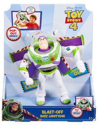 Disney Pixar Toy Story 4 Blast-Off Buzz Lightyear Figure, 7 in / 17.78 cm-Tall, with Lights, Phrases, Sounds and Pop-Out Wings, Gift for Kids 3 Years and Older [Amazon Exclusive]
