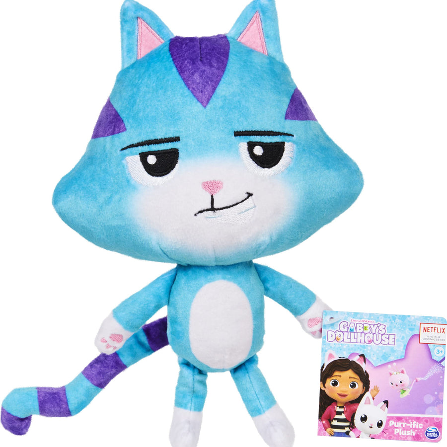 Gabby's Dollhouse, 8-inch CatRat Purr-ific Plush Toy, Kids Toys for Ages 3 and up