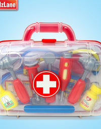 Kidzlane Doctor Kit for Kids | Kids Doctor Playset | Toddler Toy Doctor Kit | Play Doctor Set for Kids with Case | Pretend Medical Dr Kit with Kids Stethoscope Included
