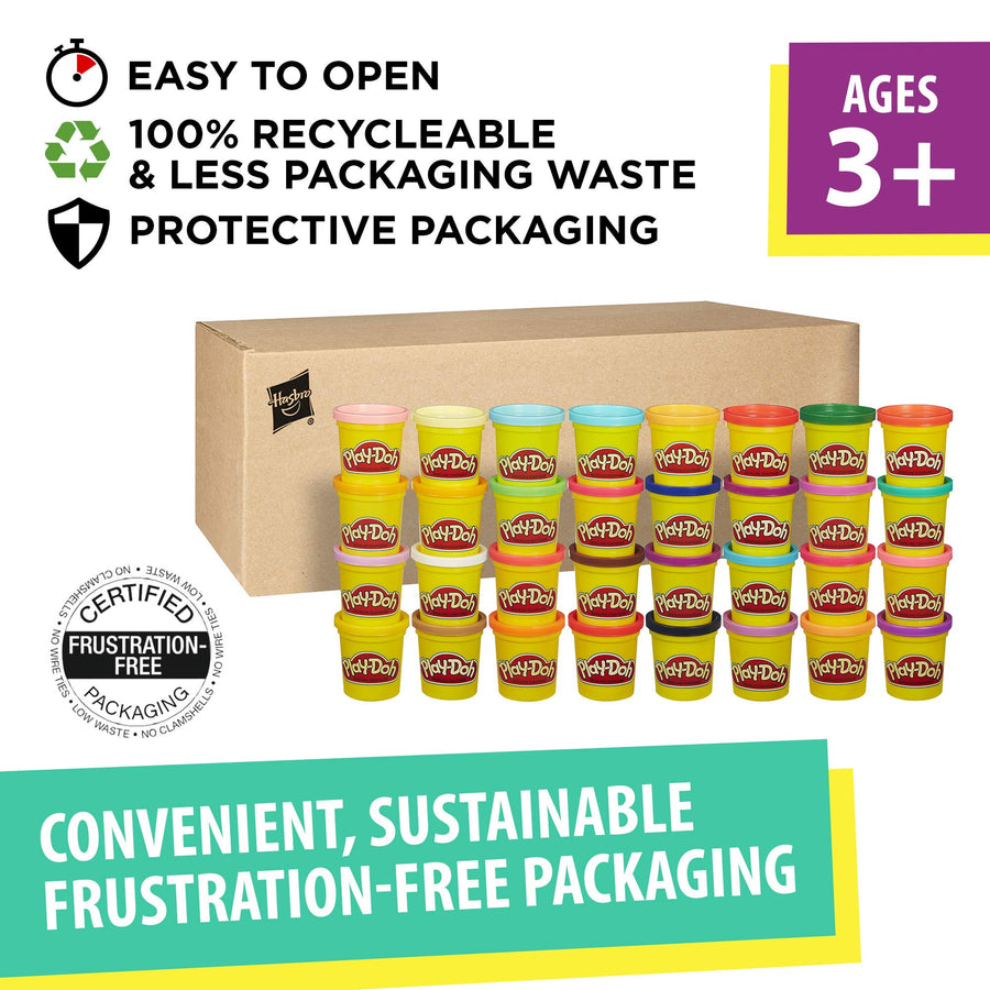 Play-Doh Modeling Compound 36 Pack Case of Colors, Non-Toxic, Assorted Colors, 3 Oz Cans (Amazon Exclusive)