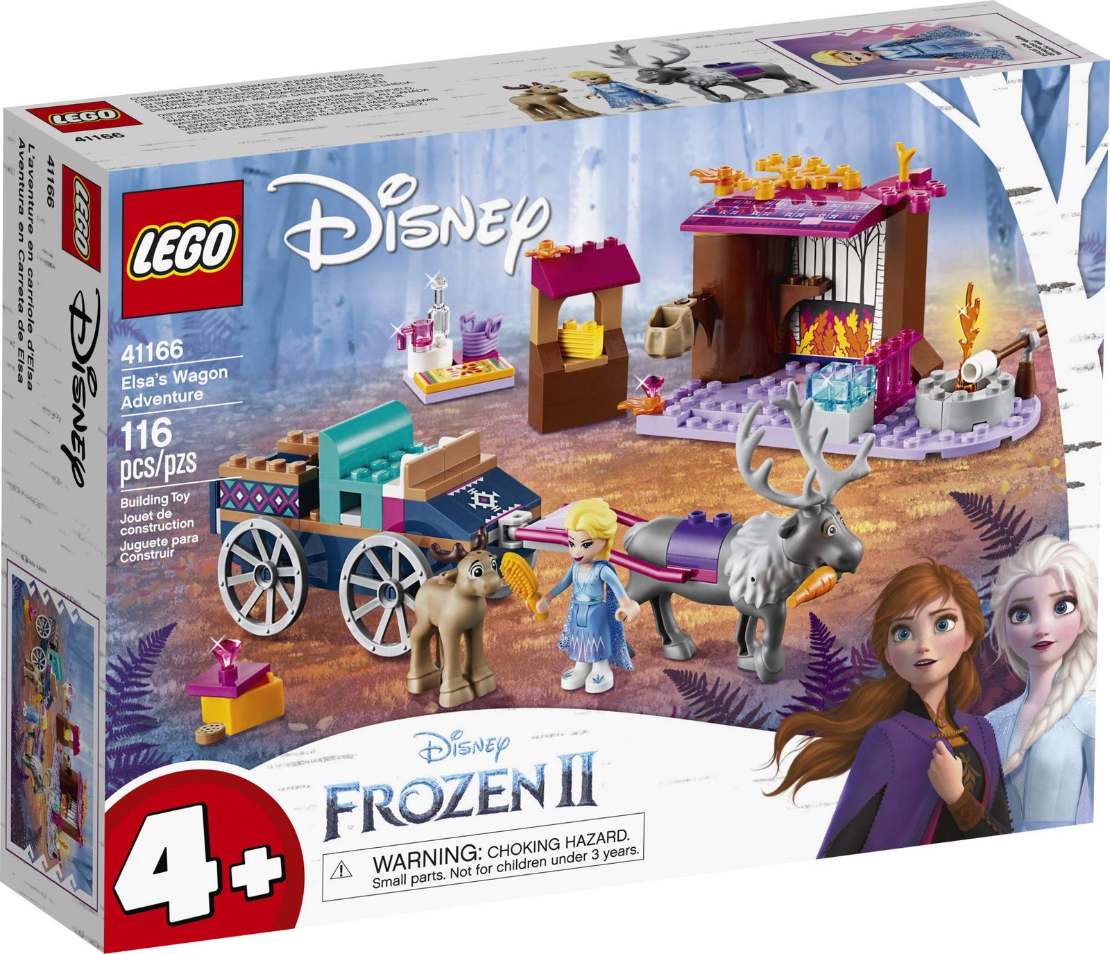 LEGO Disney Frozen II Elsa's Wagon Carriage Adventure 41166 Building Kit with Elsa & Sven Toy Figure (116 Pieces)