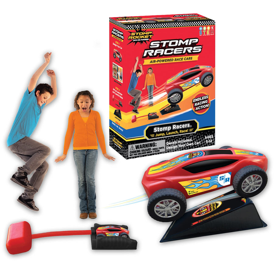 Stomp Racers by Stomp Rocket-Toy Car Launcher, Air Powered Car for Racing and Jumping Toy Car Launcher and ramp | Great for Outdoor and Indoor Play STEM Gifts for Boys and Girls-Ages 5 6 7 8…