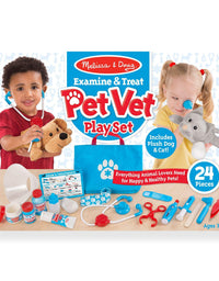 Melissa & Doug Examine and Treat Pet Vet Play Set (24 pcs)
