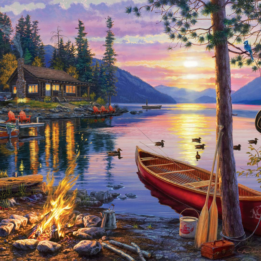 Buffalo Games - Darrell Bush - Canoe Lake - 1000 Piece Jigsaw Puzzle
