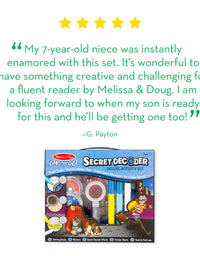 Melissa & Doug On the Go Secret Decoder Deluxe Activity Set and Super Sleuth Toy

