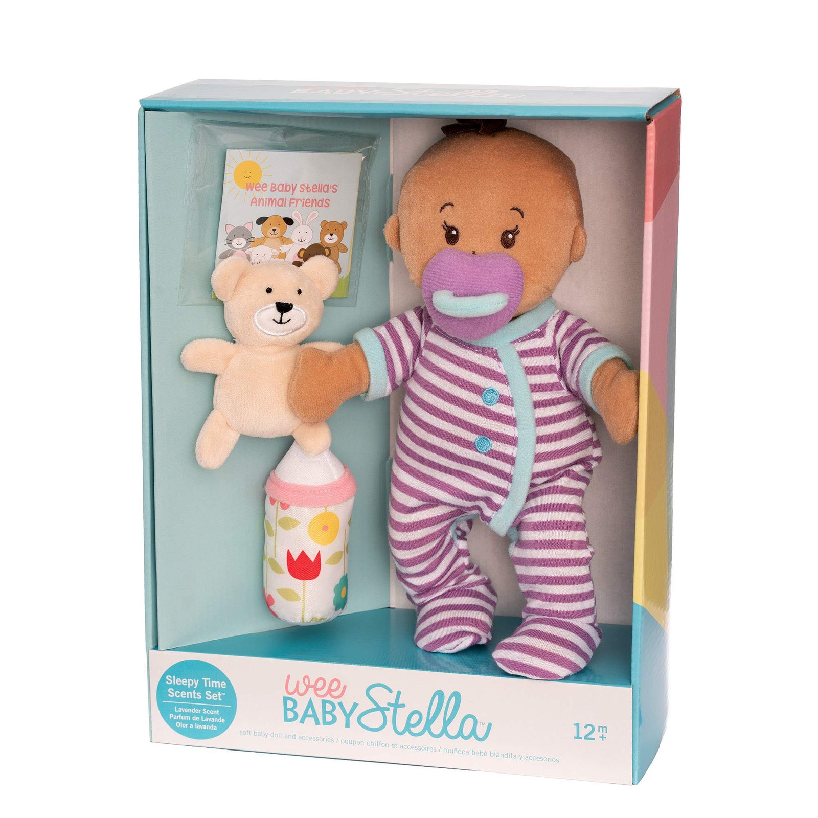 Manhattan Toy Wee Baby Stella Beige Sleepy Times Scent 12" Soft Baby Doll Set