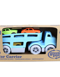 Green Toys Car Carrier, Blue - Pretend Play, Motor Skills, Kids Toy Vehicle. No BPA, phthalates, PVC. Dishwasher Safe, Recycled Plastic, Made in USA.
