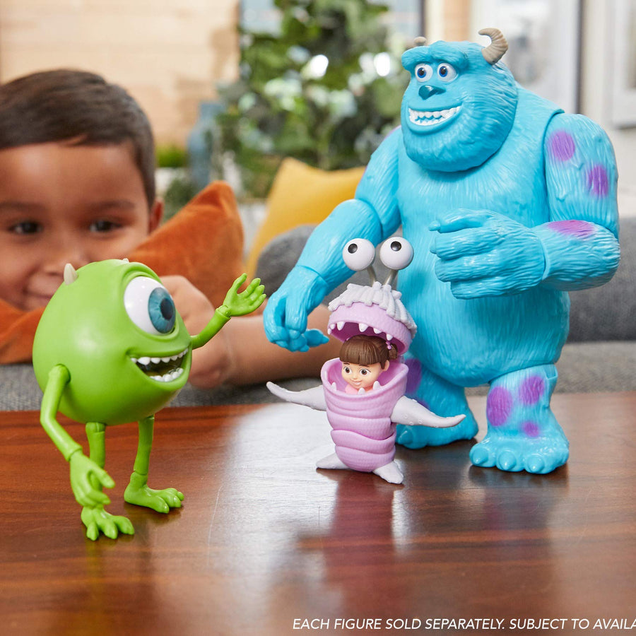 Pixar Mattel Mike and Boo Monsters, Inc. Character Action Dolls Highly Posable with Authentic Designs for Storytelling, Collecting, Movie Toys for Kids Gift Ages 3 and Up