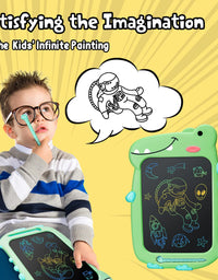 LCD Writing Tablet Kids Toys - 10 Inch Learning Drawing Board Dinosaur Toys for 3 4 5 6 7 8 Year Old Boys Girls Birthday Gifts, Toddler Educational Doodle Pad Christmas Stocking Stuffers for Kids
