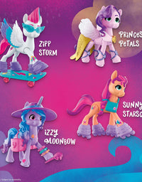 My Little Pony: A New Generation Movie Crystal Adventure Princess Pipp Petals - 3-Inch Pink Pony Toy, Surprise Accessories, Friendship Bracelet
