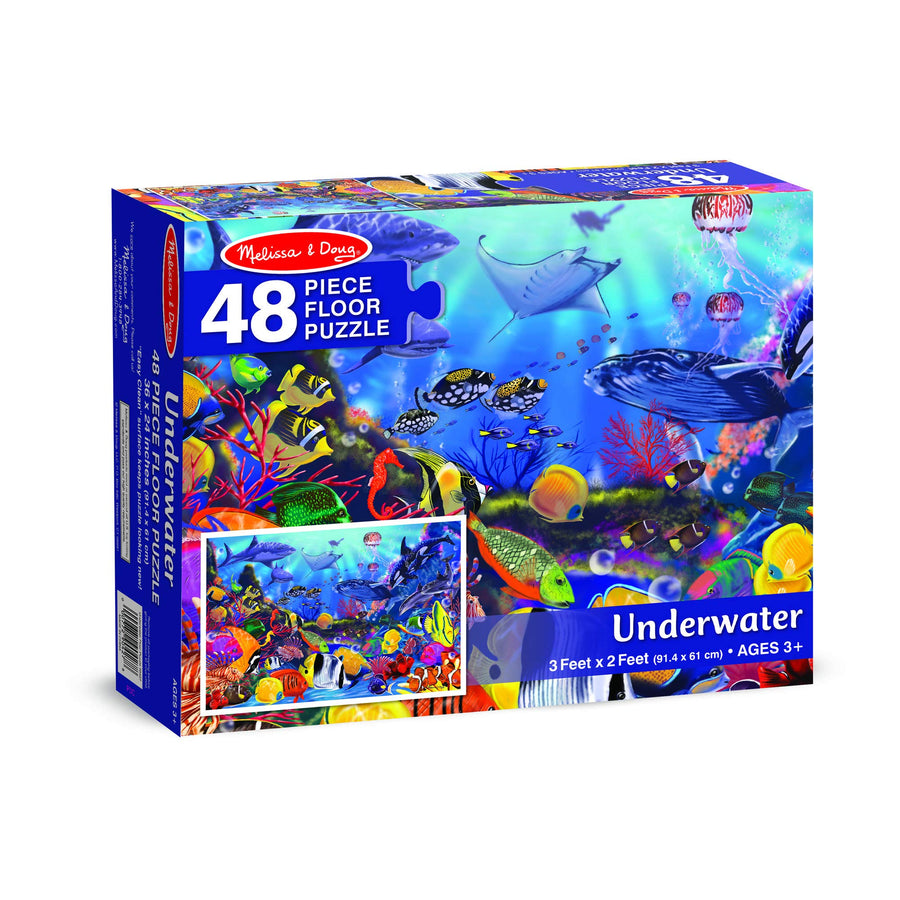 Melissa & Doug Underwater Ocean Floor Puzzle (48 pcs, 2 x 3 feet)