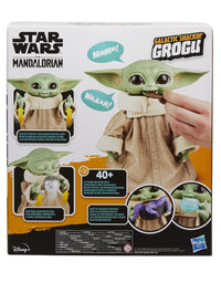 Star Wars Galactic Snackin’ Grogu 9.25-Inch-Tall Animatronic Toy with Over 40 Sound and Motion Combinations and Interactive Accessories,F2849
