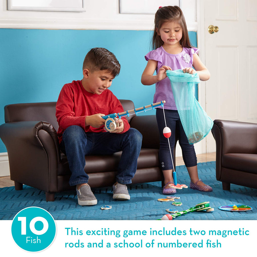 Melissa & Doug Catch &Count Wooden Fishing Game (E-Commerce Packaging)