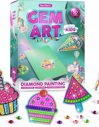 Gem Art, Kids Diamond Painting Kit - Big 5D Gems - Arts and Crafts for Kids, Girls and Boys Ages 6-12 - Gem Painting Kits - Best Tween Gift Ideas for Girls Crafts Age 4, 5, 6, 7, 8, 9, 10-12

