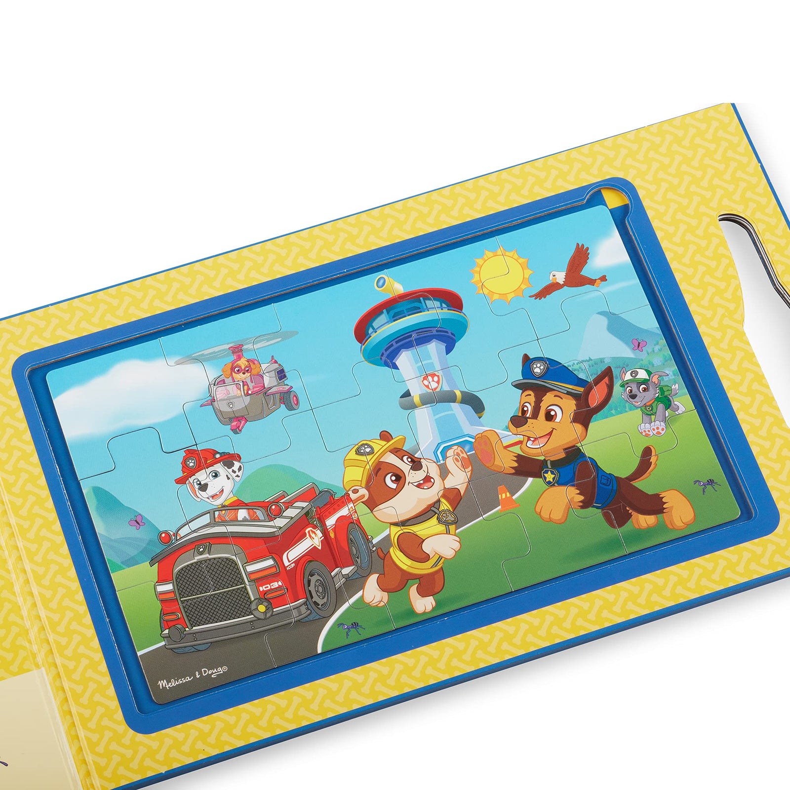 Melissa & Doug PAW Patrol Take-Along Magnetic Jigsaw Puzzles (2 15-Piece Puzzles)