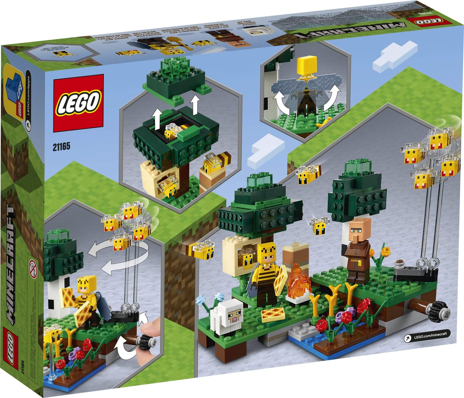 LEGO Minecraft The Bee Farm 21165 Minecraft Building Action Toy with a Beekeeper, Plus Cool Bee and Sheep Figures, New 2021 (238 Pieces)