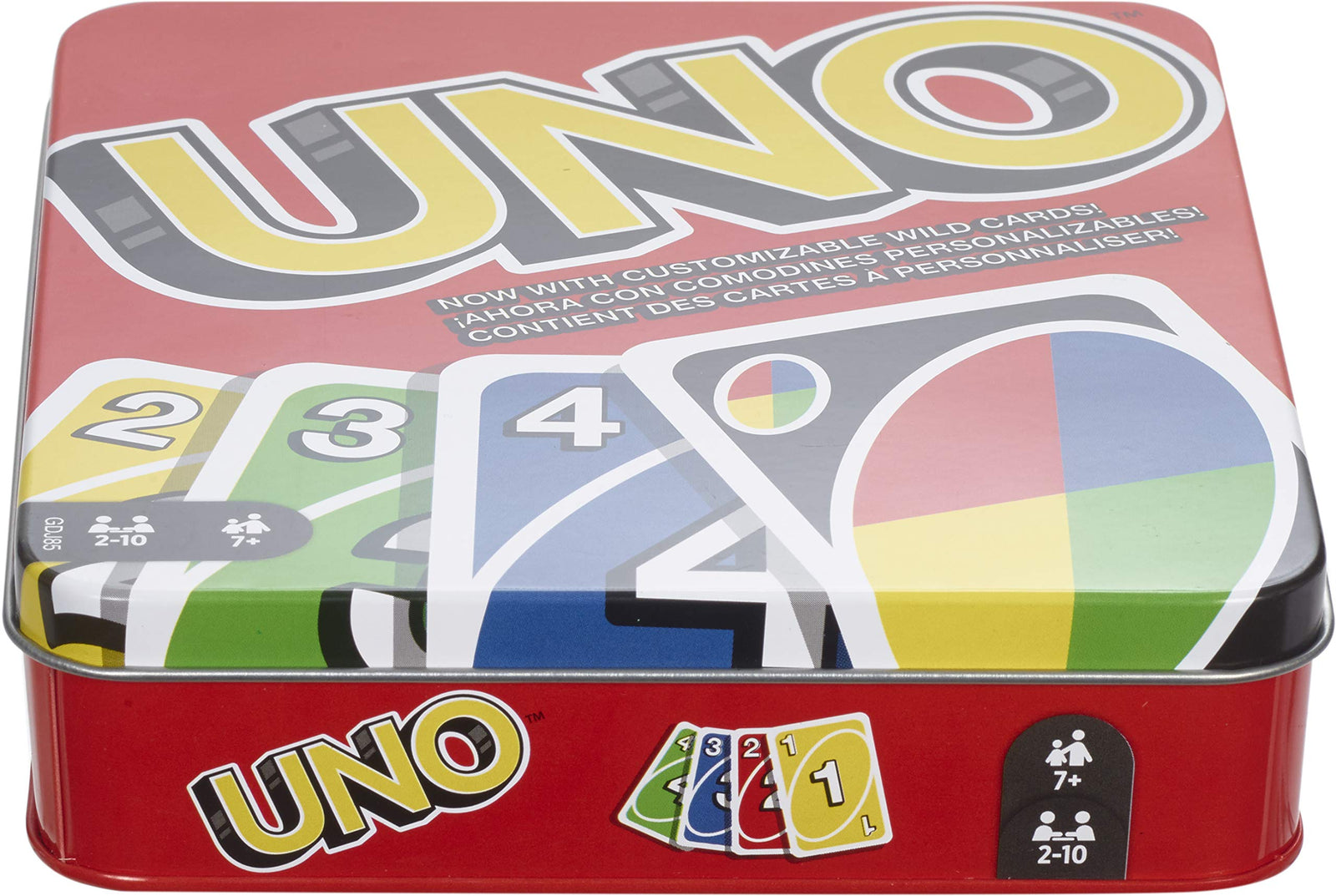 UNO Family Card Game, with 112 Cards in a Sturdy Storage Tin, Travel-Friendly, Makes a Great Gift for 7 Year Olds and Up [Amazon Exclusive]