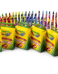 Crayola Crayons, School & Art Supplies, Bulk 6 Pack of 24Count, Assorted
