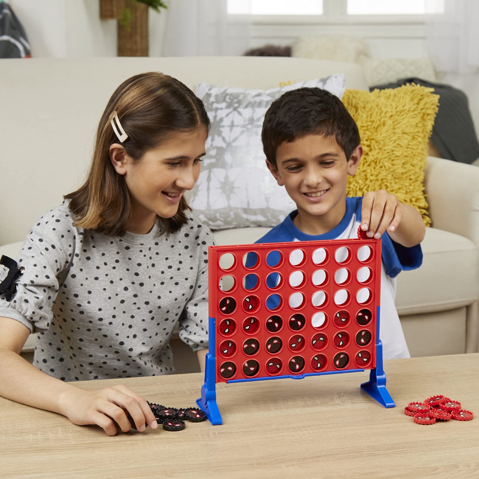 Hasbro Gaming Connect 4 Game: Marvel Spider-Man Edition, Connect 4 Gameplay, Strategy Game for 2 Players, Fun Board Game for Kids Ages 6 and Up (Amazon Exclusive)
