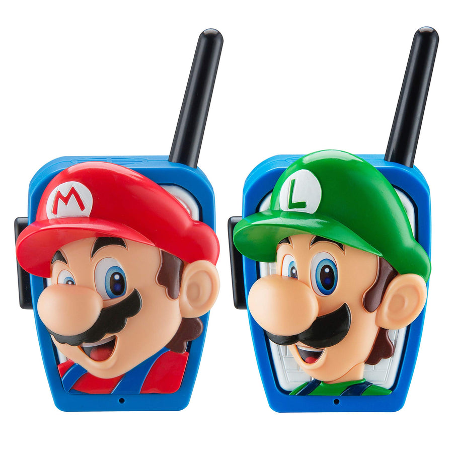 Super Mario Bros Walkie Talkies Kids Toys, Long Range, Two Way Static Free Handheld Radios, Designed for Indoor or Outdoor Games for Kids Aged 3 and Up