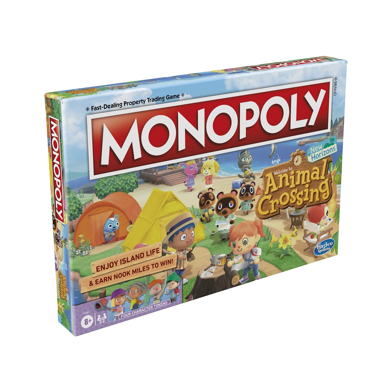 Hasbro Gaming Monopoly Animal Crossing New Horizons Edition Board Game for Kids Ages 8 and Up, Fun Game to Play for 2-4 Players