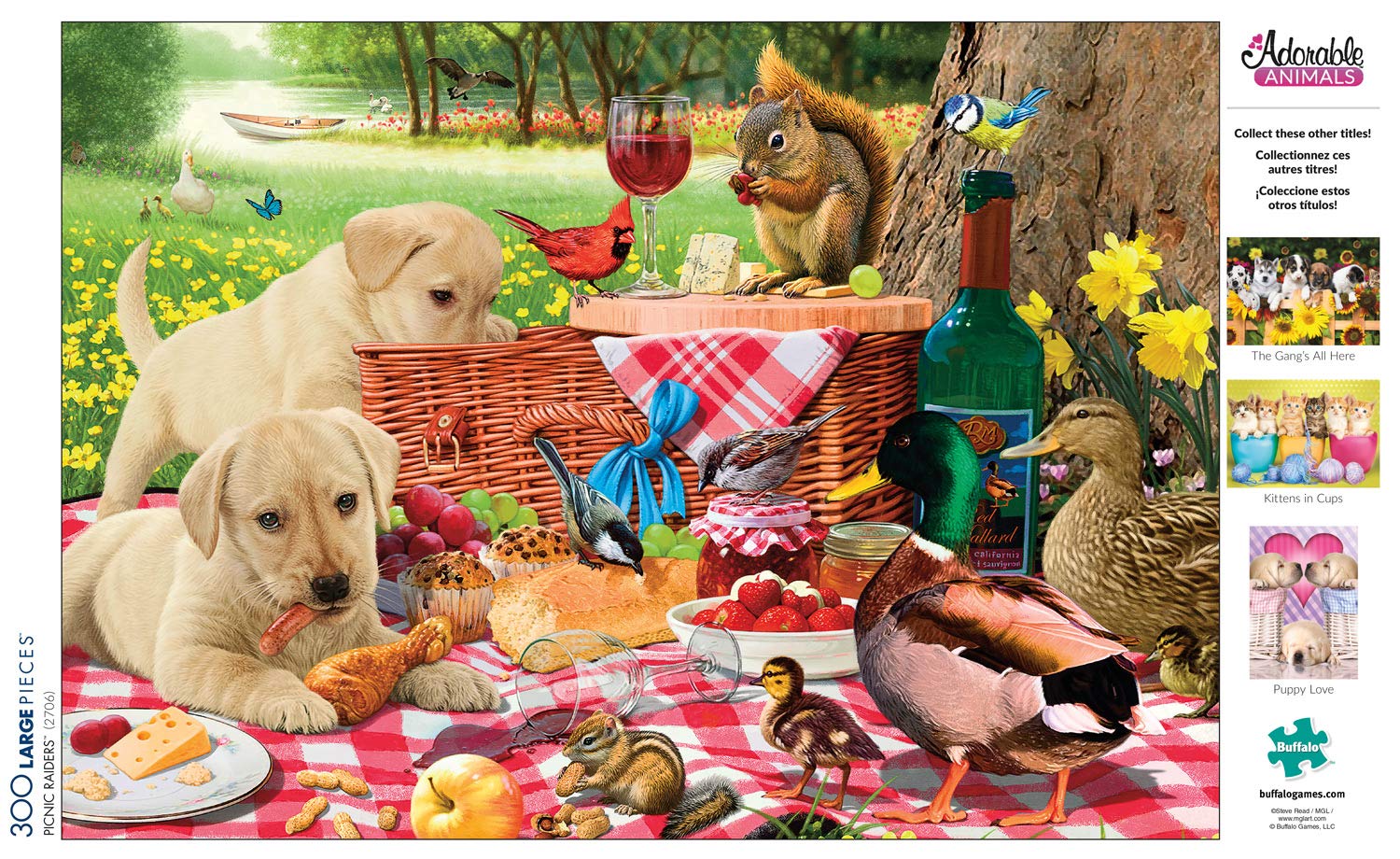 Buffalo Games - Picnic Raiders - 300 LARGE Piece Jigsaw Puzzle