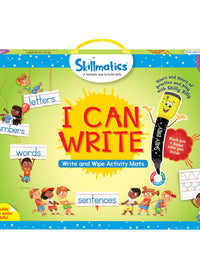 Skillmatics Educational Game : I Can Write | Reusable Activity Mats with 2 Dry Erase Markers | Gifts & Preschool Learning for Ages 3-6
