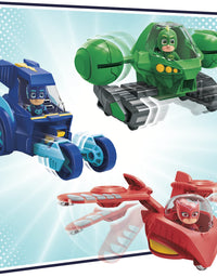 PJ Masks 3-in-1 Combiner Jet Preschool Toy, Toy Set with 3 Connecting Cars and 3 Action Figures for Kids Ages 3 and Up
