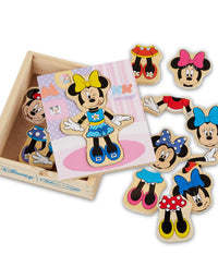 Melissa & Doug Disney Minnie Mouse Mix and Match Dress-Up Wooden Play Set (18 pcs)

