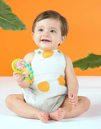 Bright Starts Grab and Spin Baby Rattle and BPA-free Teether Toy, Ages 3 Months +
