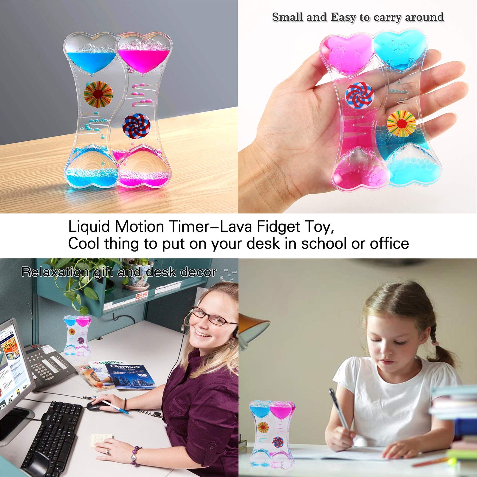 24 Pack Bundle Sensory Fidget Toys Set-Liquid Motion Timer/Grape Ball/Mochi Squishy/Stretchy String/Flippy Chain/Easter Egg/Marble Mesh/Squeeze Bean/Cube for Autistic Kids, ADHD, Anti-Stress Toys