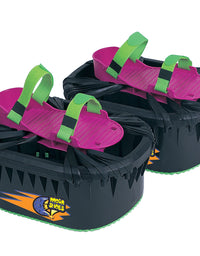 Big Time Toys Moon Shoes Bouncy Shoes, Mini Trampolines For your Feet, One Size, Black, New and improved, Bounce your way to fun, Very durable, No tool assembly, Athletic development, up to 160 lbs
