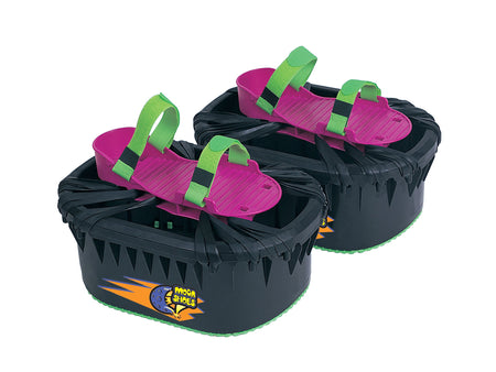 Big Time Toys Moon Shoes Bouncy Shoes, Mini Trampolines For your Feet, One Size, Black, New and improved, Bounce your way to fun, Very durable, No tool assembly, Athletic development, up to 160 lbs