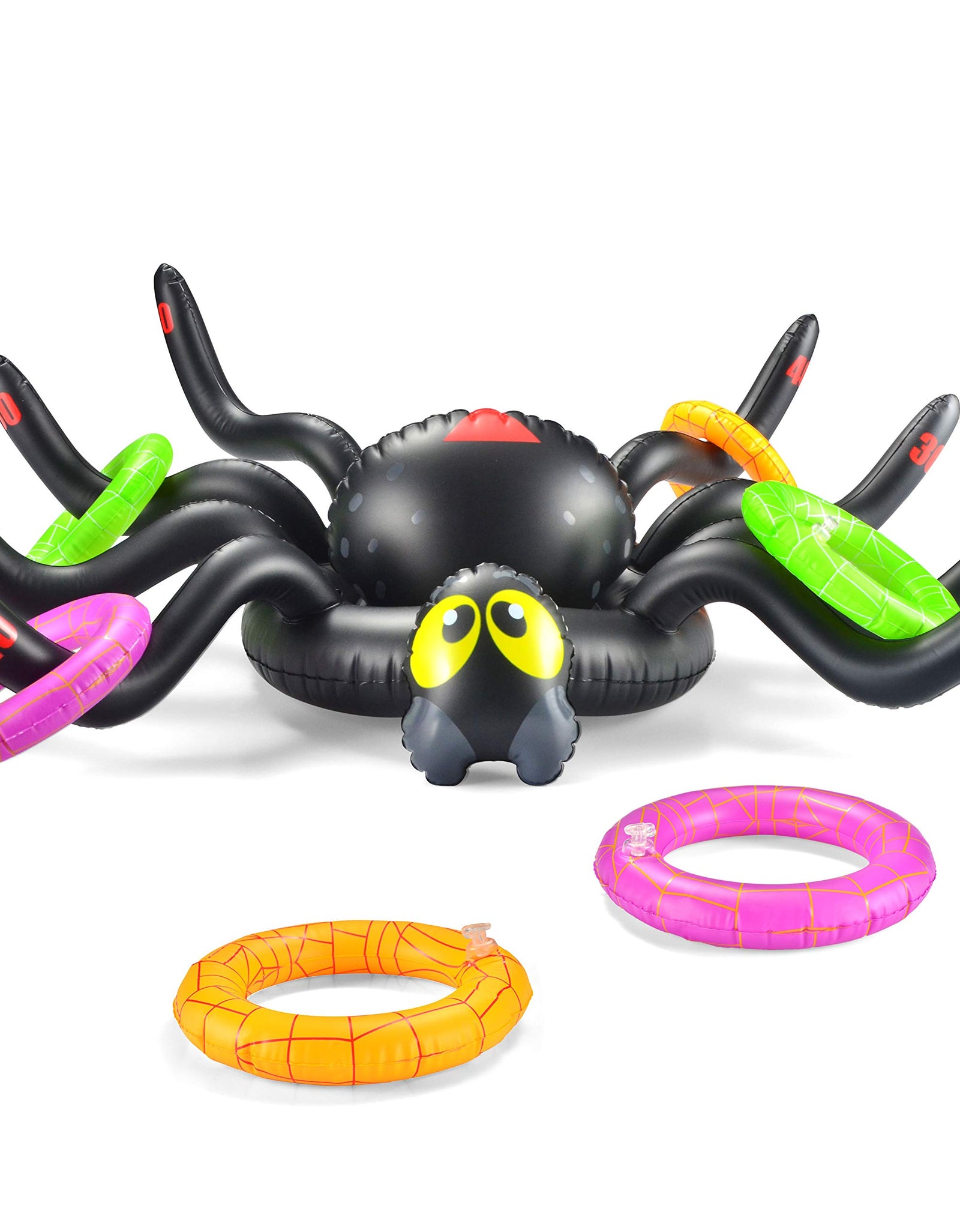 JOYIN Halloween Spider Toss Game,Huge Inflatable 37 Inch Spider Ring Toss Game, Perfect for Halloween Party Favor