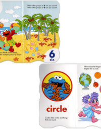 Sesame Street First Books Series; BIG Bird's Letters, Abby's Shapes, Elmo's Colors, Cookie's Numbers [Board Book Hardcovers, 4 Books]
