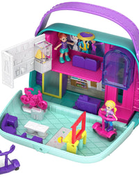 Polly Pocket Pocket World Mini Mall Escape Compact with Surprise Reveals, Micro Dolls & Accessories [Amazon Exclusive]
