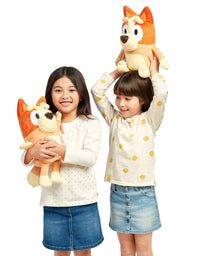 Bluey - Bingo 16" Stuffed Animal - Playtime & Naptime Companion | Jumbo Size, Soft Deluxe Materials - Huggable Cuddles Best Friend
