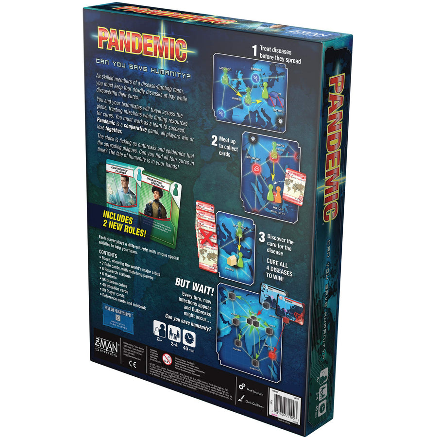Pandemic Board Game (Base Game) | Family Board Game | Board Game for Adults and Family | Cooperative Board Game | Ages 8+ | 2 to 4 players | Average Playtime 45 minutes | Made by Z-Man Games