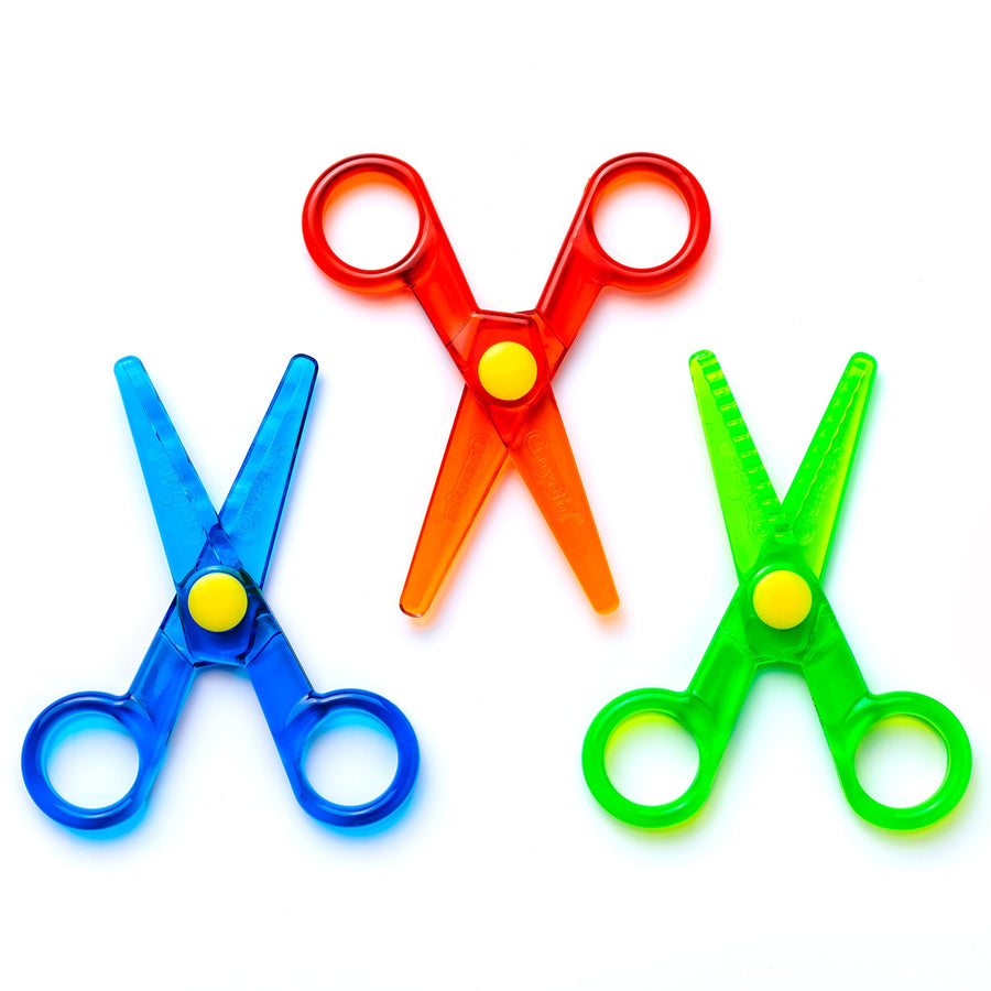 Crayola My First Safety Scissors, Toddler Art Supplies, 3ct