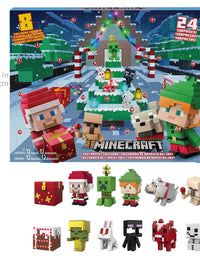 Minecraft Mini Figures 2021 Advent Calendar, One A Day Storytelling Fun with Minecraft Characters and Stickers, Holiday Activity Gift, for Kids Age 6 Years & Older
