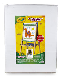 Crayola Kids Wooden Easel, Dry Erase Board & Chalkboard, Amazon Exclusive, Kids Toys, Gift, Age 4, 5, 6, 7
