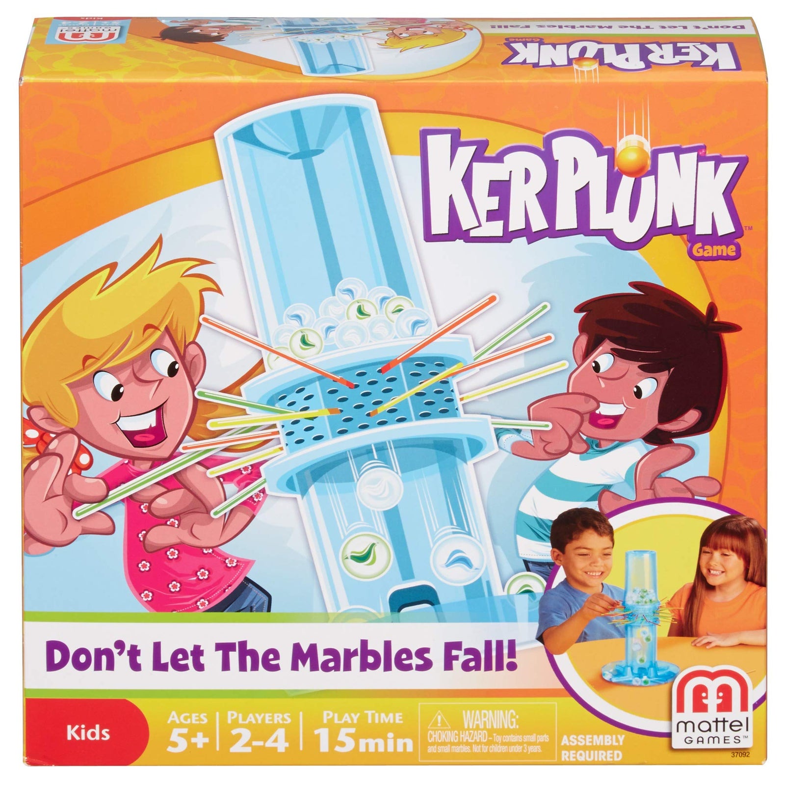 Kerplunk Classic Kids Game with Marbles, Sticks and Game Unit, Easy-to-Learn, Makes a Great Gift for 5 Year Olds and Up