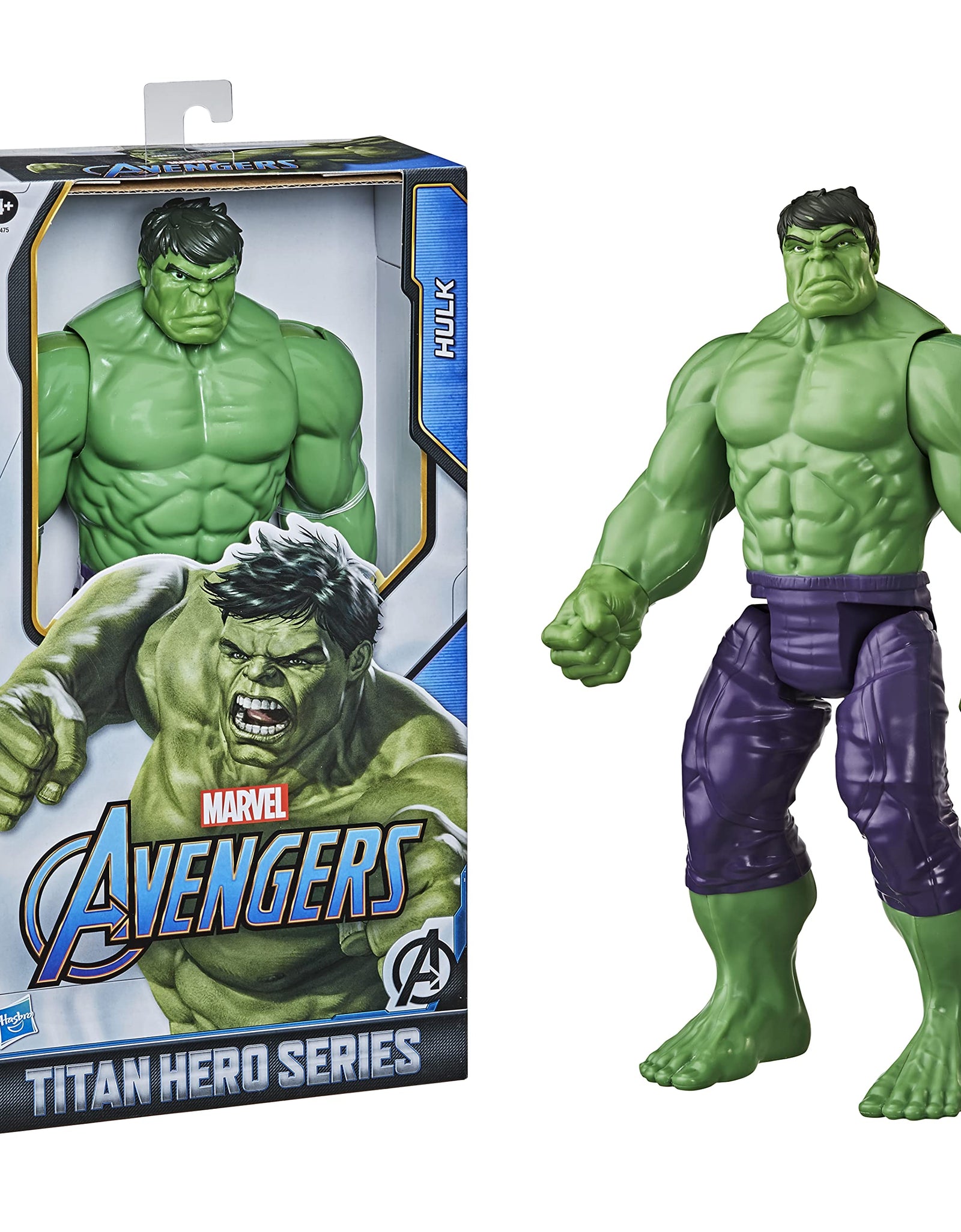 Marvel Avengers Titan Hero Series Blast Gear Deluxe Hulk Action Figure, 30-cm Toy, Inspired byMarvel Comics, for Children Aged 4 and Up