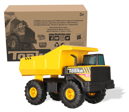 Tonka Steel Classics Mighty Dump Truck, Toy Truck, Real Steel Construction, Ages 3 and Up, Frustration-Free Packaging (FFP)